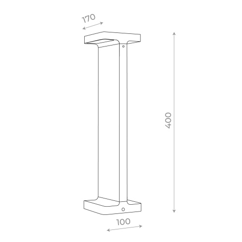 SL095.415.02 Светильник уличный наземный ST-Luce Черный LED 2*5W 4000K ДИСТЕЗА