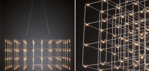 Подвесная люстра Quasar Cosmos Square LED pendant light 80/80/200 252290-22