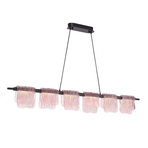 SL6021.403.36 Светильник подвесной ST-Luce черный/розовый LED 1*36W 3000K ВУАЛЬ