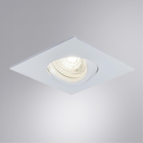 Точечный встраиваемый светильник Arte lamp A2866PL-1WH Светильник потолочный встраиваемый GIRO для MR16 95x95×38мм белый IP44 монтаж Ø75мм