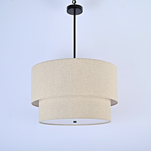Подвесной светильник RH TWO-TIER ROUND Shade Linen 75148-22