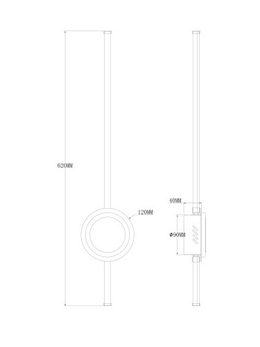 Настенный светильник (бра) Freya FR6090WL-L18B