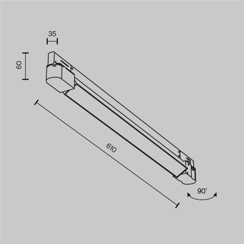 Трековый светильник Technical TR196-3-20W4K-B(N)