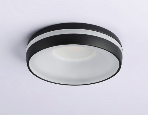 Светильник_A TN3322 GU5.3 D95*45 черный/белый мат