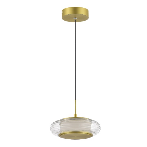 SL6239.203.01 Светильник подвесной ST-Luce золото/прозрачный LED 1*7W 3000K ФРИТЕЛЛА
