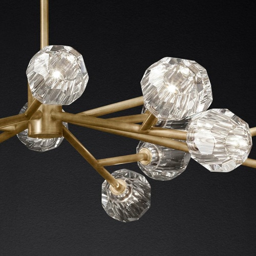 Люстра на штанге Boule De Cristal Round Chandelier 18 84757-22
