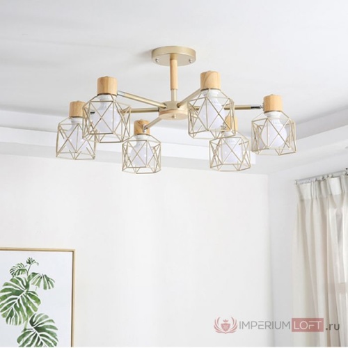 Потолочная люстра CORF B3 Black 8 lamps 189477-26