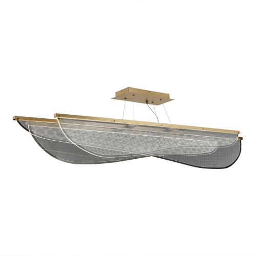 SL6509.223.01 Светильник подвесной ST-Luce Золотистый/Прозрачный LED 1*60W 4000K ФЕЗАЛЕ