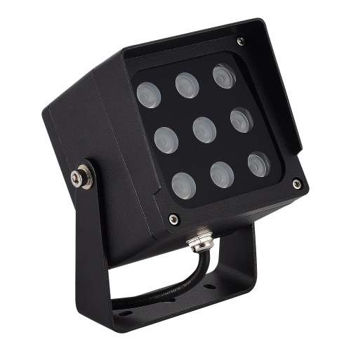 SL9520.415.01 Светильник уличный наземный ST-Luce черный/черный LED 1*18W 3000K/4000K/6500K ГЛЭР