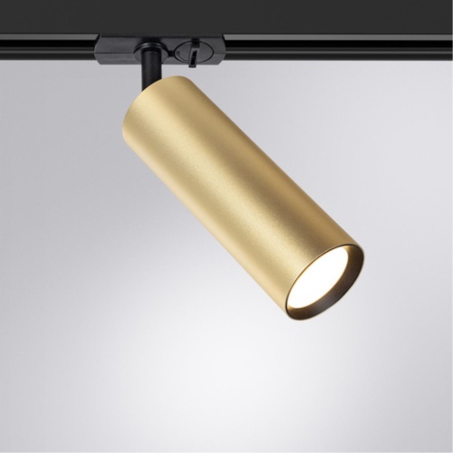 Трековый светильник Arte lamp A1515PL-1SG Светильник трековый однофазный BEID Ø55x160мм матовое золото IP20