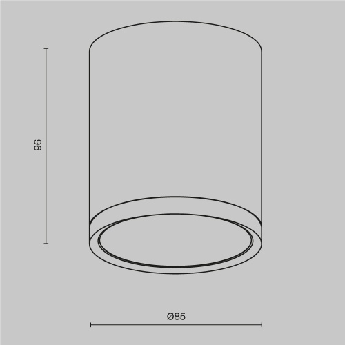 Потолочный светильник Technical C086CM-GX53-MRD-WS