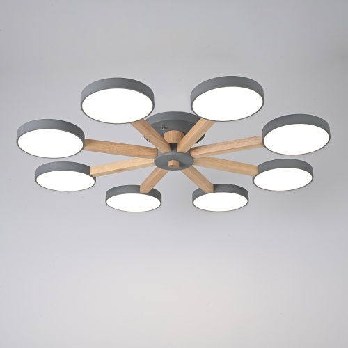 Потолочная люстра TURNA 8 Gray 178342-26