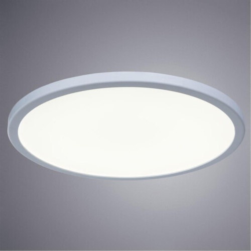 Даунлайт Arte lamp A7976PL-1WH  Светильник потолочный встраиваемый светодиодный MESURA Ø230x20мм IP20 монтаж Ø50-210мм 20Вт 1400Лм 4000К 70+ 110°