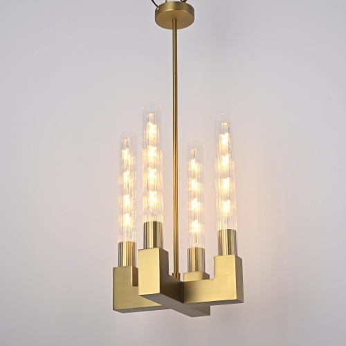 Люстра на штанге CANELLE Pendant lamp 4 Modern Brass 84608-22