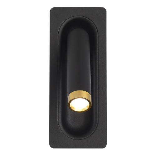 SL6238.401.01 Светильник настенный ST-Luce черный/черный,латунь LED 1*3W 4000K ПАРИЛЛА