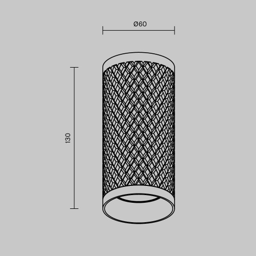 Потолочный светильник Technical C036CL-01W