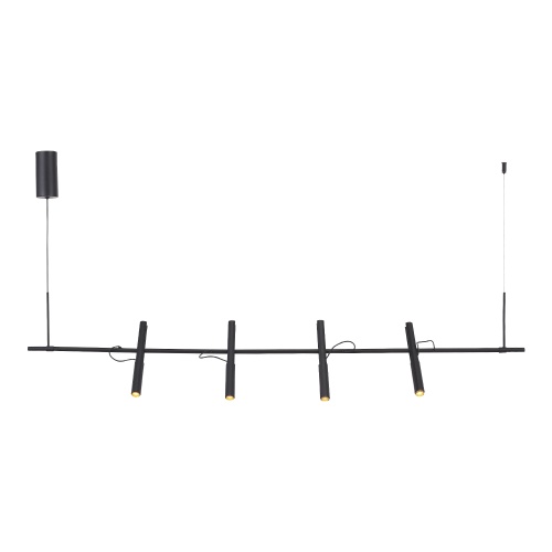 SL6210.403.04 Светильник подвесной ST-Luce Черный/Черный, Золотистый LED 4*3W 3000K ЛИЛИТ