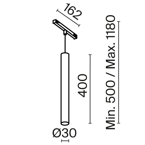 Трековый светильник Technical TR245-4-7WTW-DSZ-B