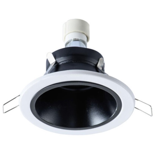 Точечный встраиваемый светильник Arte lamp A6663PL-1BK Светильник потолочный встраиваемый TAURUS для MR16 Ø110x50мм черный+белый IP20 монтаж Ø90мм