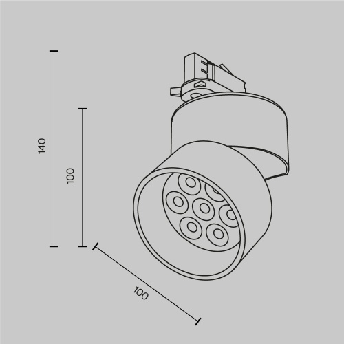 Трековый светильник Technical TR199-3-15W4K-M-W