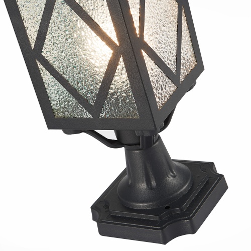 SL084.405.01 Светильник уличный наземный ST-Luce Черный/Черный, Прозрачный E27 1*60W ЛОРНЕ