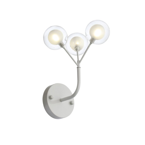 SL376.501.03 Бра ST-Luce Белый/Белый,Прозрачный G4 LED 3*2W ДЕМЕЛЕ