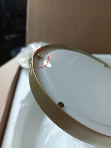 utsenka-SL6508.203.01 Светильник подвесной ST-Luce Матово Золотистый/Белый LED 1*60W 4000K РИО