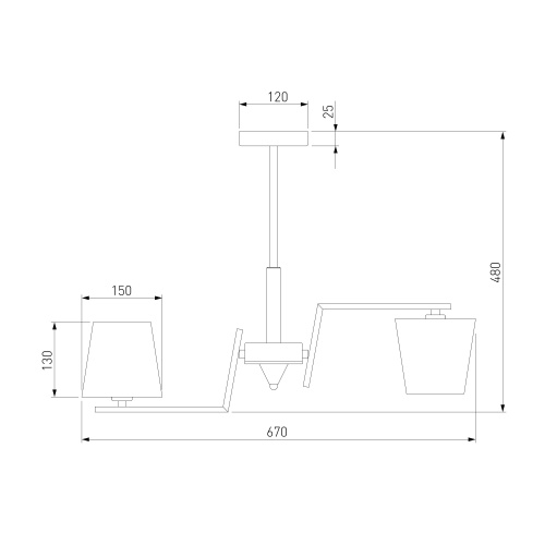 Потолочный светильниклатунь Smart Eurosvet 60149/6