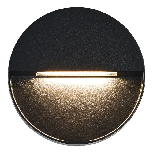 SL9537.401.14 Светильник уличный настенный ST-Luce черный/черный LED 1*1,5W 3000K ЛЕЙД