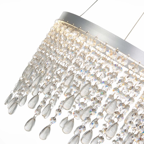 SL6201.103.24 Люстра подвесная ST-Luce Серебристый/Прозрачный LED 1*24W 3000K/4000K/6000K ВЕГА