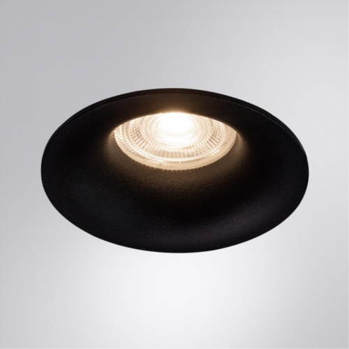 Точечный встраиваемый светильник Arte lamp A2863PL-1BK Светильник потолочный встраиваемый CORNO для MR16 Ø84x25мм черный IP20 монтаж Ø75мм