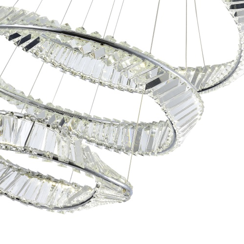 SL6204.101.03 Светильник подвесной ST-Luce Хром/Прозрачный LED 1*97W 4000K РИТОРТО
