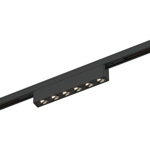 ST666.446.05 Магнитный трековый светильник Черный LED 1*5W 4000K 220Lm Ra>90  IP20 L100xW10xH18 24V СУПЕР5