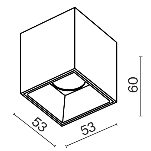 Потолочный светильник Technical C064CL-5W4K-SQ-B