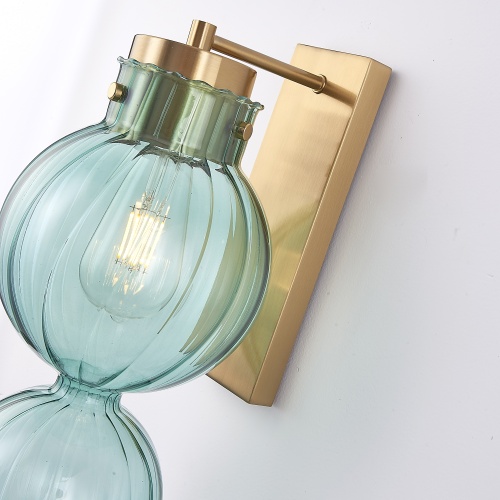 Бра Heathfield Lighting - Medina Wall brass/blue 177913-22