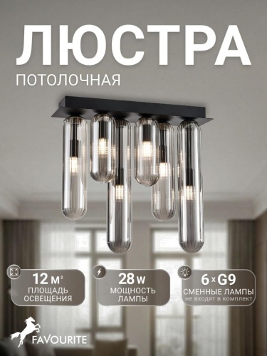 Потолочный светильник 4454-6P