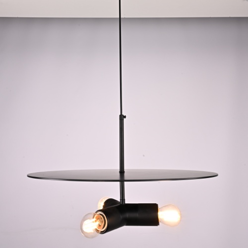 Люстра RH Utilitaire Disk Triple Pendant Black 123645-22