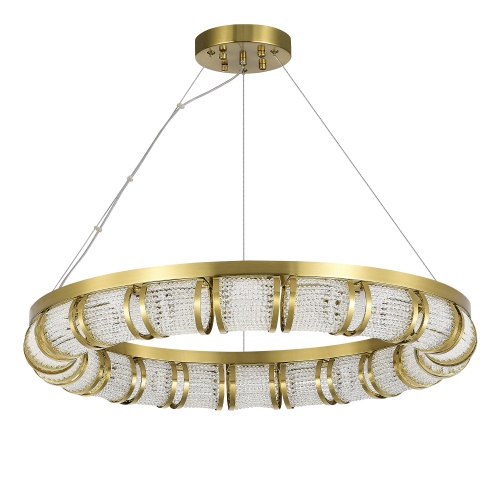SL6011.303.01 Светильник подвесной ST-Luce Латунь/Прозрачный LED 1*50W ЭСМЕ