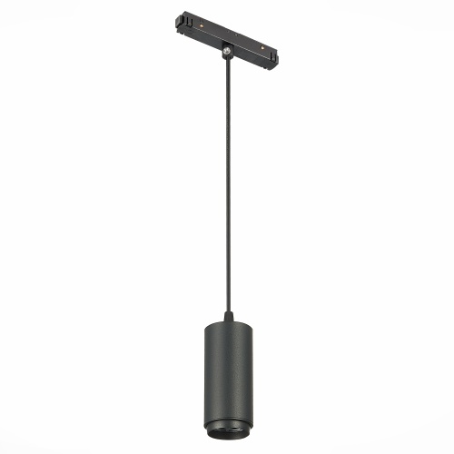 ST357.443.06 Магнитный трековый светильник подвесной ZOOM Черный LED 1*6W 4000K 667Lm Ra>80 10-60° I СКАЙЛАЙН 48V
