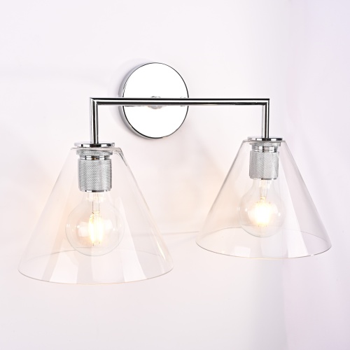 Бра RH Utilitaire Funnel Shade Double Sconce Silver 123268-22