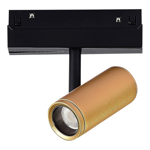 ST808.236.08 Магнитный трековый светильник Золотистый LED 1*8W 3000K 550Lm Ra>90 36° IP20 D42xH135 4 СКАЙЛАЙН 48V