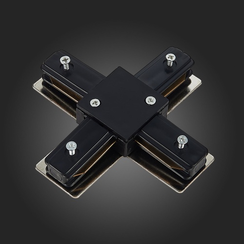 ST002.449.00 Коннектор X-образный ST-Luce Черный БЭЙС