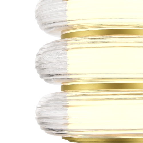 SL6239.203.03 Светильник подвесной ST-Luce золото/прозрачный LED 1*16W 3000K ФРИТЕЛЛА