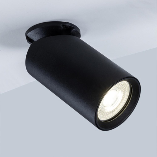 Arte lamp A3213PL-1BK Светильник потолочный накладной NODO для MR16 Ø60x105мм черный IP20