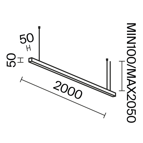 Линейный светильник Technical LL312032