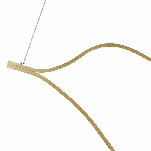 SL6106.203.65 Светильник подвесной ST-Luce Золотистый/Белый LED 1*65W 4000K КОРТИЛЕ