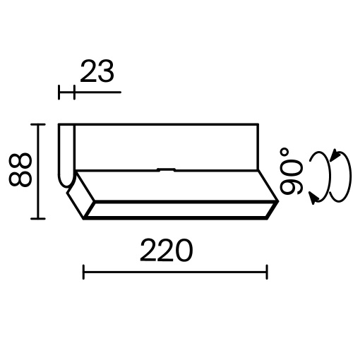 Потолочный светильник Technical C133CL-12W4K-B