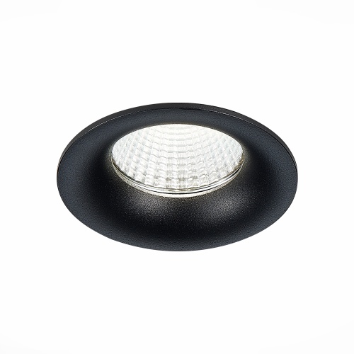 ST703.438.10 Св-к встр. Черный LED 1*10W 3000K 900Lm Ra>90 38° IP20 D85xH75 170-240V Встраиваемые светильники