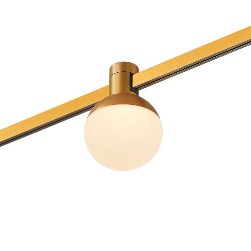 ST815.206.05 Магнитный трековый светильник FARM Золотистый LED 1*5W 3000K 213Lm 120 IP20 D75xH10 ФАРМ