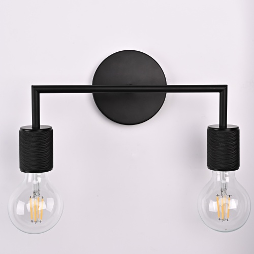 Бра RH Utilitaire Double Sconce Black 123263-22